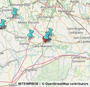Mappa Via C. A. Dalla Chiesa, 27028 San Martino Siccomario PV, Italia (23.2025)
