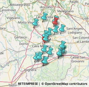 Mappa Via Monsignor Cesare Angelini, 27028 San Martino Siccomario PV, Italia (11.521)
