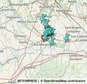 Mappa Via Monsignor Cesare Angelini, 27028 San Martino Siccomario PV, Italia (6.87167)