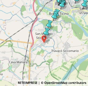 Mappa Via C. A. Dalla Chiesa, 27028 San Martino Siccomario PV, Italia (3.208)