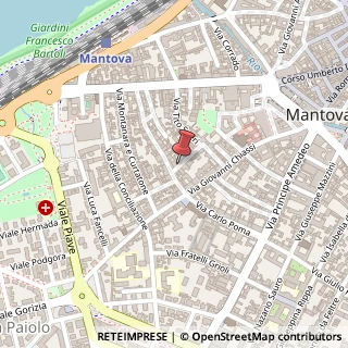Mappa Via Canal Bernardo, 11, 46100 Mantova, Mantova (Lombardia)