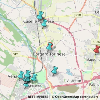 Mappa Via San Pietro, 10071 Borgaro Torinese TO, Italia (3.02133)