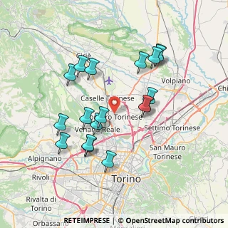 Mappa Via San Pietro, 10071 Borgaro Torinese TO, Italia (7.09833)