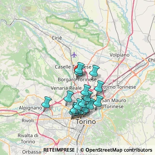 Mappa Via San Pietro, 10071 Borgaro Torinese TO, Italia (7.04944)