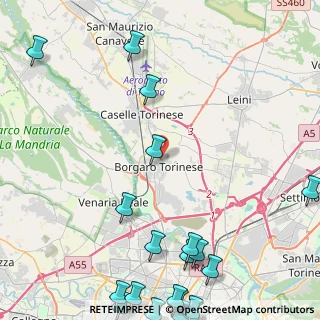 Mappa Via San Pietro, 10071 Borgaro Torinese TO, Italia (7.037)