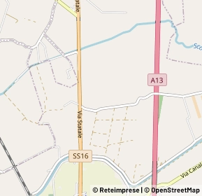 Mappa Autostrada A13 Bologna - Padova, 35048 Stanghella PD, Italia (1.08077)
