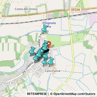 Mappa Via Lambrinia, 27013 Chignolo po PV, Italia (0.244)