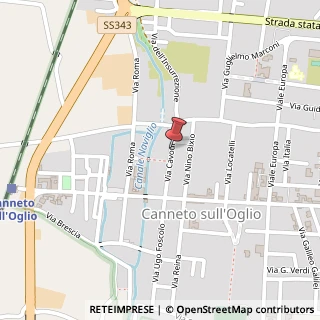 Mappa Via Cavour, 29, 46013 Canneto sull'Oglio, Mantova (Lombardia)