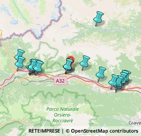 Mappa Frazione Baritlera, 10050 Chianocco TO, Italia (8.499)