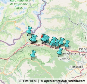 Mappa Frazione Baritlera, 10050 Chianocco TO, Italia (8.8925)