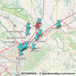 Mappa Via Bergamo, 10036 Settimo Torinese TO, Italia (7.155)