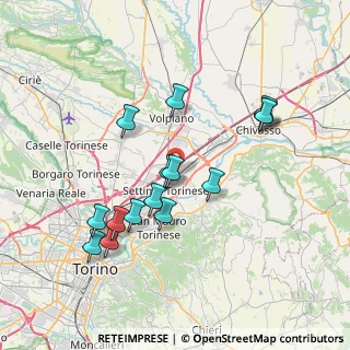 Mappa Via Bergamo, 10036 Settimo Torinese TO, Italia (7.202)