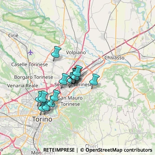 Mappa Via Bergamo, 10036 Settimo Torinese TO, Italia (5.72438)