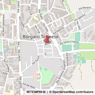 Mappa Via Santa Cristina, 4, 10071 Borgaro Torinese, Torino (Piemonte)