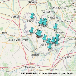 Mappa Via Stazione, 27020 Valle Lomellina PV, Italia (10.70063)
