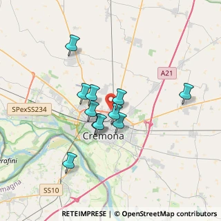 Mappa Piazza Zelioli Lanzini Ennio, 26100 Cremona CR, Italia (2.83818)