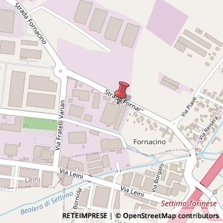 Mappa Strada Fornacino, 152, 10040 Leini, Torino (Piemonte)