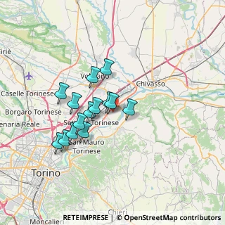 Mappa Frazione Mezzi Po, 10036 Settimo Torinese TO, Italia (5.67)