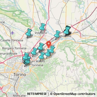 Mappa Frazione Mezzi Po, 10036 Settimo Torinese TO, Italia (7.065)