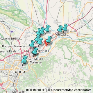 Mappa Frazione Mezzi Po, 10036 Settimo Torinese TO, Italia (5.89714)