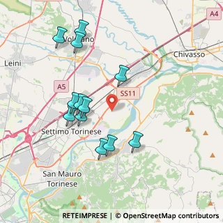 Mappa Via Mezzi po, 10036 Settimo Torinese TO, Italia (3.785)