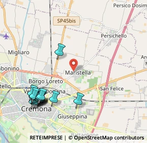 Mappa Via Maggengo, 26100 Cremona CR, Italia (2.53938)