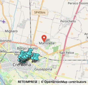 Mappa Via Maggengo, 26100 Cremona CR, Italia (2.45722)
