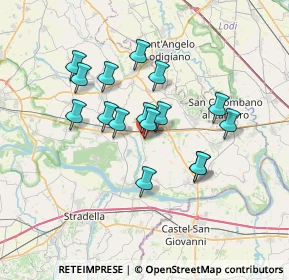 Mappa Via delle Costiere, 27014 Corteolona e Genzone PV, Italia (5.83188)