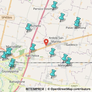 Mappa Via Paolo Ferrari, 26030 Gadesco-pieve Delmona CR, Italia (3.01933)