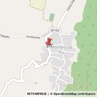 Mappa Via Municipio, 3, 10020 Monteu da Po, Torino (Piemonte)