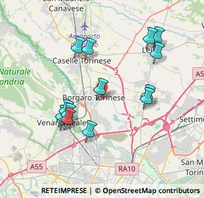 Mappa Borgaro Torinese, 10071 Borgaro torinese TO, Italia (3.66786)