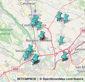 Mappa Borgaro Torinese, 10071 Borgaro torinese TO, Italia (3.842)