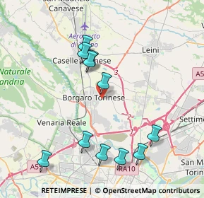 Mappa Borgaro Torinese, 10071 Borgaro torinese TO, Italia (4.09364)