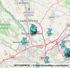 Mappa Borgaro Torinese, 10071 Borgaro torinese TO, Italia (4.774)