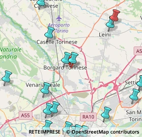 Mappa Borgaro Torinese, 10071 Borgaro torinese TO, Italia (6.3225)