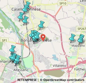 Mappa Borgaro Torinese, 10071 Borgaro torinese TO, Italia (2.3415)