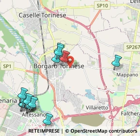 Mappa Borgaro Torinese, 10071 Borgaro torinese TO, Italia (2.69867)