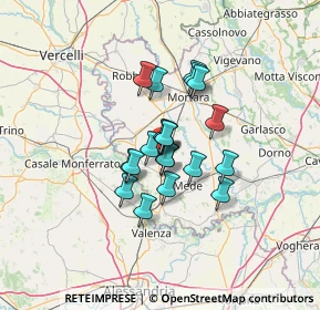 Mappa 27020 Valle Lomellina PV, Italia (8.7915)