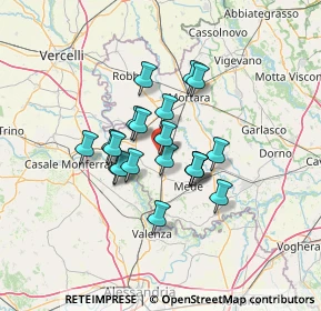 Mappa 27020 Valle Lomellina PV, Italia (9.6035)
