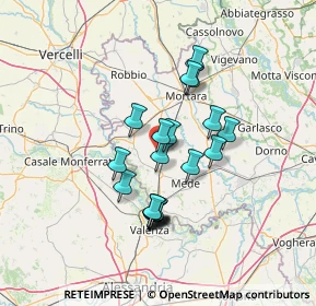 Mappa 27020 Valle Lomellina PV, Italia (11.2255)