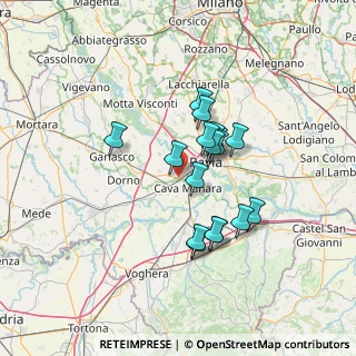 Mappa SS Pavia - Mortara, 27028 San Martino Siccomario PV, Italia (10.73294)