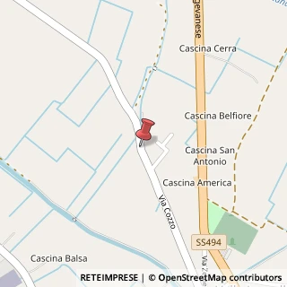 Mappa Via Cozzo, 22, 27020 Valle Lomellina, Pavia (Lombardia)