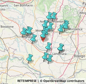 Mappa Via Stradona, 35040 Merlara PD, Italia (11.9225)