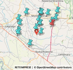 Mappa Via Stradona, 35040 Merlara PD, Italia (7.16368)