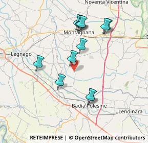 Mappa Via Stradona, 35040 Merlara PD, Italia (7.28)