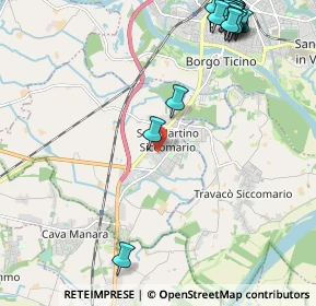 Mappa Via E. Fermi, 27028 San Martino Siccomario PV, Italia (3.0415)