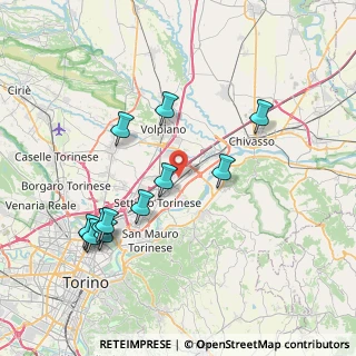 Mappa Via Pongona, 10036 Settimo Torinese TO, Italia (8.15667)