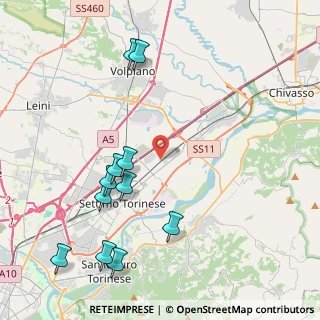 Mappa Via Pongona, 10036 Settimo Torinese TO, Italia (4.82636)
