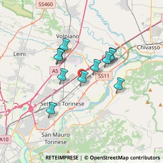 Mappa Via Pongona, 10036 Settimo Torinese TO, Italia (2.98455)