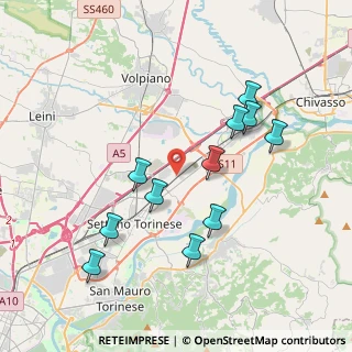 Mappa Via Pongona, 10036 Settimo Torinese TO, Italia (3.82545)